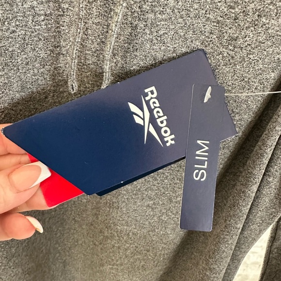 Reebok Fired Up Slim Hoodie – Black Heather – Size XL - Picture 7 of 7